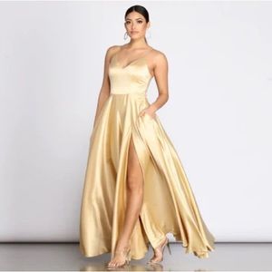 Gold Bridesmaid’s Dress — Never Worn